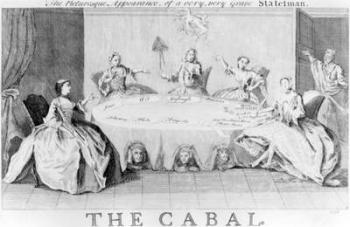 Cabal: The Picturesque Appearance of a Very, Very Grave Statesman, circa 1745 (engraving) | Obraz na stenu