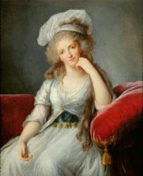 Louise-Marie Adelaide, Duchesse d'Orleans (oil on canvas) (see also 91622) | Obraz na stenu
