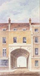 The Improved Entrance to Scotland Yard, 1824 (w/c on paper) | Obraz na stenu