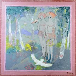 Wink, 1996 (oil on board) | Obraz na stenu