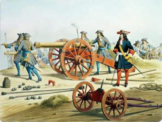 The Regiment of the King's Fusilliers in 1871, from 'L'Artillerie Francaise' by Moltzheim (coloured engraving) | Obraz na stenu
