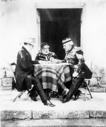 Lord Raglan, Omar Pasha and General Pelissier, Crimea, 1855 (b&w photo) | Obraz na stenu