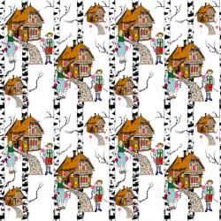 Hansel and Gretel, 2015, (Illustrative repeat pattern) | Obraz na stenu