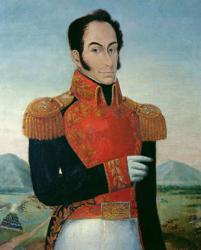 Simon Bolivar (1783-1830) (oil on canvas) | Obraz na stenu