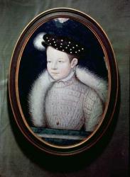 Portrait of Francis II (1544-60) as Dauphin of France, c.1560 (oil on enamel) | Obraz na stenu
