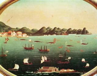 Whaling in Guanabara Bay (oil on canvas) | Obraz na stenu