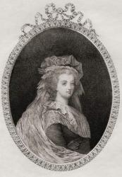 Marie-Antoinette (1755-93): Queen of France (etching) | Obraz na stenu