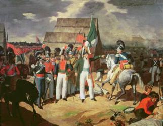 Santa Anna defies the Spanish troops of Ferdinand VII (oil on canvas) | Obraz na stenu