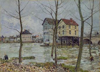 The Mills at Moret-sur-Loing, Winter, 1890 | Obraz na stenu