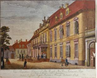 The Palace of Prince Ferdinand of Prussia, Berlin (hand coloured engraving) | Obraz na stenu