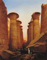 The Great Temple of Amun at Karnak (oil on canvas) | Obraz na stenu
