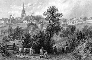 Braintree, Essex, engraved by Henry Adlard, 1832 (engraving) | Obraz na stenu