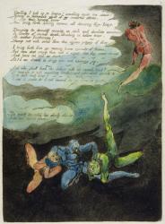 'Unwilling I look up...', plate 4 from 'Europe. A Prophecy', 1794 (relief etching with oil & w/c) | Obraz na stenu