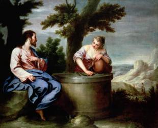 Jesus and the Samaritan Woman | Obraz na stenu