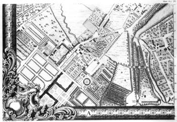 A Map of Chelsea, 1746 (engraving) | Obraz na stenu