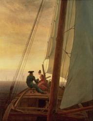 On Board a Sailing Ship, 1819 (oil on canvas) | Obraz na stenu