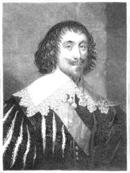 Lord Fairfax (1612-71) illustration from 'Portraits of Characters illustrious in British History' (mezzotint) (b/w photo) | Obraz na stenu