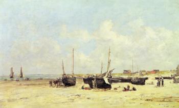 The Beach at Low Tide, Berck, 1890-97 (oil on canvas) | Obraz na stenu