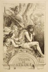 Illustration for Timon of Athens, from 'The Illustrated Library Shakespeare', published London 1890 (litho) | Obraz na stenu
