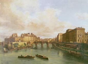 The Pont Neuf, Ile de la Cite, Paris Mint and Conti Quay, 1832 (oil on canvas) | Obraz na stenu