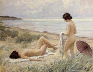 Summer on the Beach (oil on canvas) | Obraz na stenu