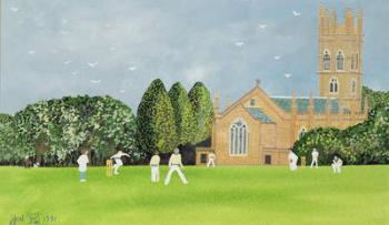 Cricket on Churchill Green | Obraz na stenu