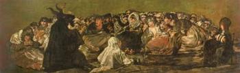 The Witches' Sabbath or The Great He-goat, (one of "The Black Paintings"), c.1821-23 (oil on canvas) | Obraz na stenu