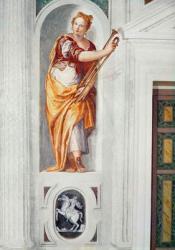 Musician with a Horn, c.1560-1568 (fresco) | Obraz na stenu