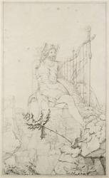 Ossian, 1804-5 (wash over pencil on paper) | Obraz na stenu