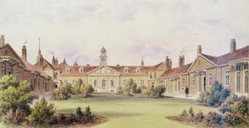 Emanuel Hospital, Tothill Fields, 1850 (w/c on paper) | Obraz na stenu