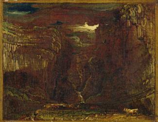 Sketch for 'Gordale Scar', c.1812 (oil on canvas) (see 6366) | Obraz na stenu