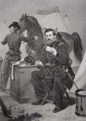 Portrait of George Brinton McClellan (1826-85) (litho) | Obraz na stenu