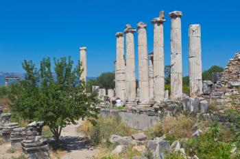 Ruins of Aphrodisias, Aydin Province, Turkey. Ruins of the Temple of Aphrodite. | Obraz na stenu