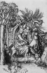 The Flight into Egypt (engraving) | Obraz na stenu