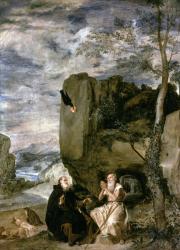 St. Anthony the Abbot and St. Paul the First Hermit, c.1642 (oil on canvas) | Obraz na stenu