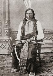 Portrait of Standing Rock policeman Lieutenant Bull Head, the man who killed Sitting Bull. From The History of Our Country, published 1900 | Obraz na stenu
