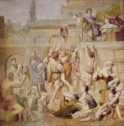 St. Cecilia Distributing Alms, c.1612-15 (oil on canvas) | Obraz na stenu