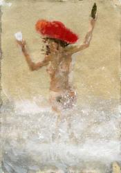 Girl in the Waves (acrylic on paper) | Obraz na stenu