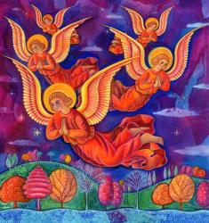 Angels, 1999, (ink and gouache) | Obraz na stenu