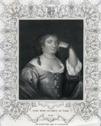 Anne Hyde, Duchess of York, 1671 (engraving) | Obraz na stenu