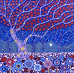 Midnight Garden, 2010, (acrylic on canvas) | Obraz na stenu