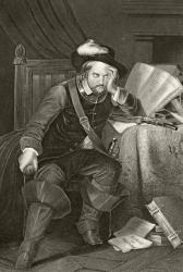 Oliver Cromwell, from 'The National and Domestic History of England' by William Hickman Smith Aubrey (1858-1916) published London, c.1890 (litho) | Obraz na stenu