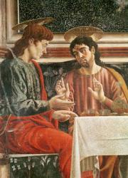 The Last Supper, detail of Saint Matthew and Saint Philip, 1447 (fresco) (detail of 85172) | Obraz na stenu