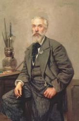 Portrait of Konstantin Apollonovich Savitsky (1844-1905), 1902 (oil on canvas) | Obraz na stenu
