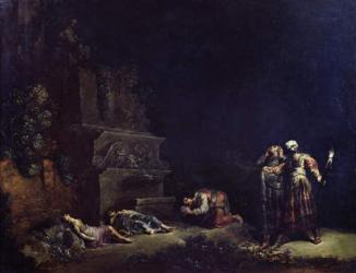 The Discovery of the Bodies of Pyramus and Thisbe, c.1630-35 (oil on copper) | Obraz na stenu