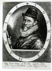 Portrait of John Hawkins (1532-95) (engraving) (b/w photo) | Obraz na stenu