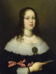 Portrait of Vittoria della Rovere (1622-95), Grand Duchess of Tuscany (oil on canvas) | Obraz na stenu
