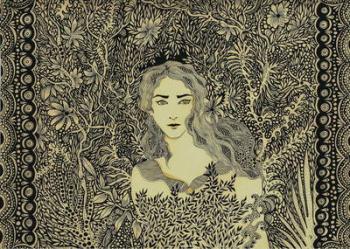 Eurydice, 2014, (pen and ink on paper) | Obraz na stenu