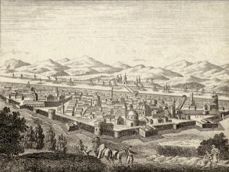 Baghdad, Iraq, in the 18th century (engraving) | Obraz na stenu