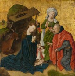 The Nativity, c.1460 (oil on wood, gold ground) | Obraz na stenu